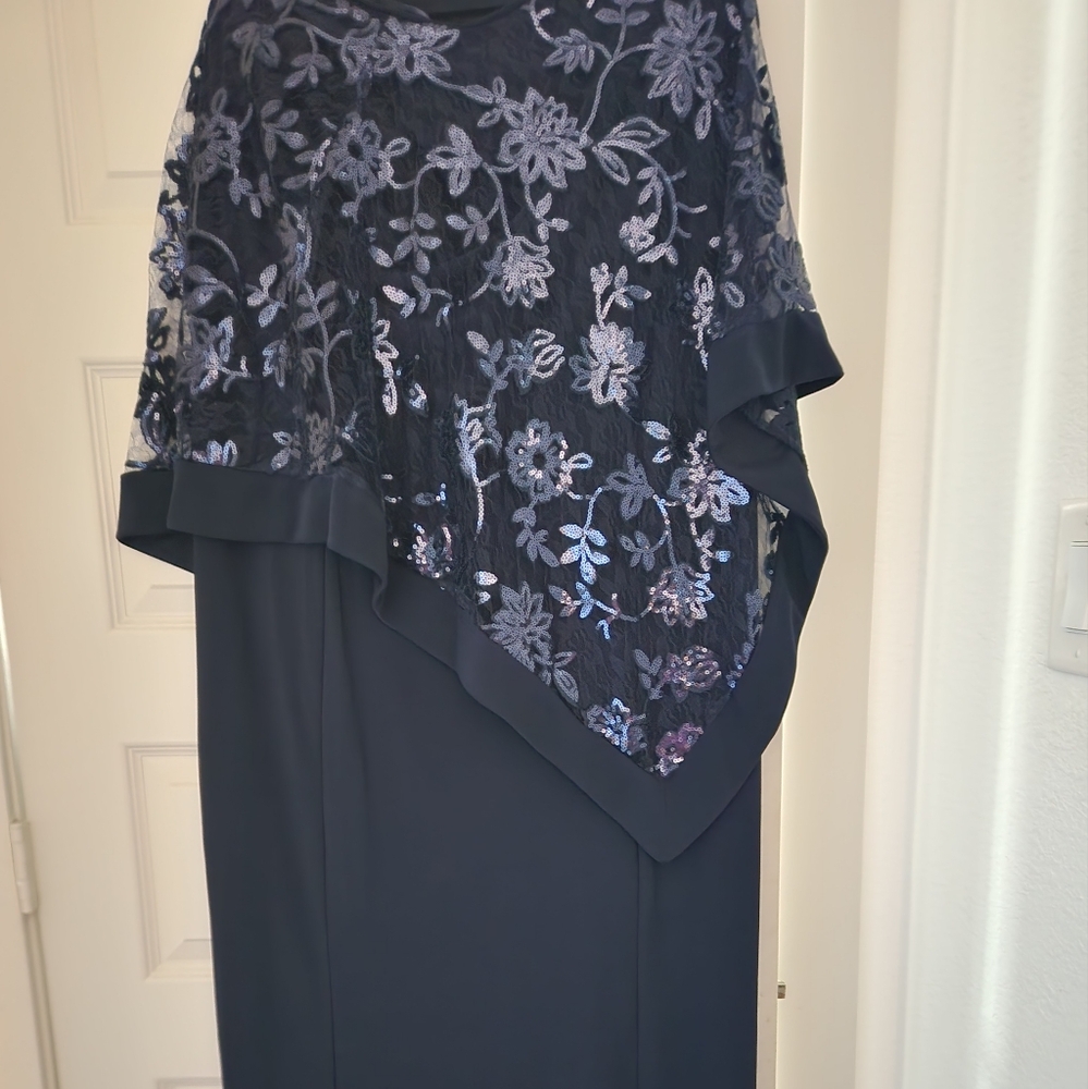 Royal blue mother of the bride dress